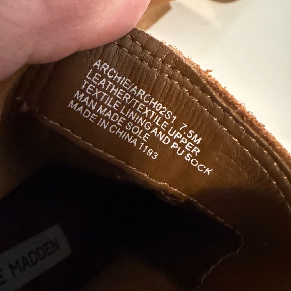 Steve Madden Brown Suede Ankle Booties - Picture 4 of 5